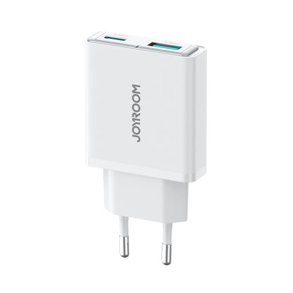 JOYROOM Small and super-slim 20W USB-A USB-C wall charger - white – image 5