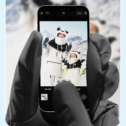 Qunature Full Length fingerless ski gloves, size M, waterproof - black – image 3