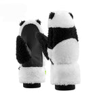 Qunature Panda ski gloves for children and adults, size S - black/white