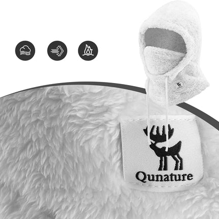 Qunature Warm Arctic Velvet winter ski balaclava made of fur, size L - white – image 6