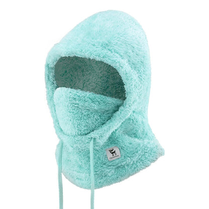 Qunature Warm Arctic Velvet winter ski balaclava made of fur, size M - mint – image 2