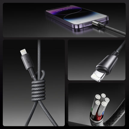 JOYROOM USB-A - iPhone Lightning cable with organizer, magnetic holder, 1.2 m - gray – image 11