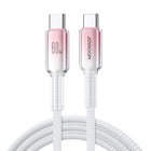 JOYROOM Crystal-Clear Series 60W USB-C - USB-C cable 1.2m - white