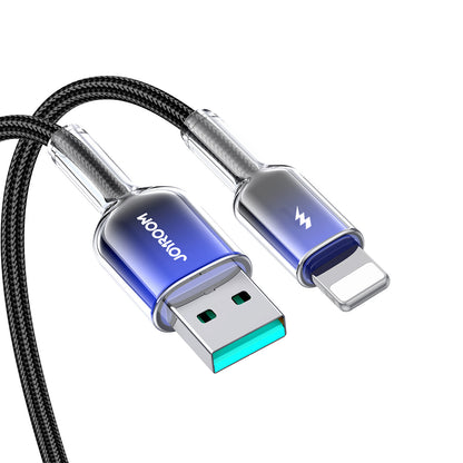 JOYROOM Crystal-Clear Series 3A USB-A - iPhone Lightning cable 1.2m - black – image 7
