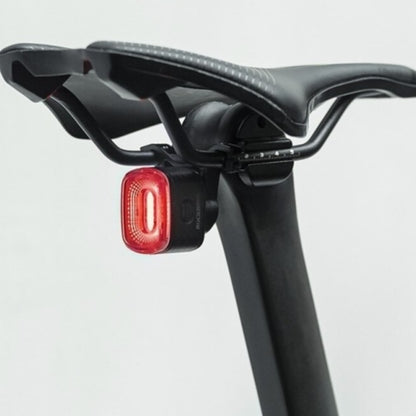 ROCKBROS Red rear LED bicycle light, STOP USB-C braking system - black – image 2