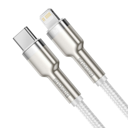 BASEUS iPhone USB-C cable - Lightning Series Metal Data 20W PD 2m - white – image 2