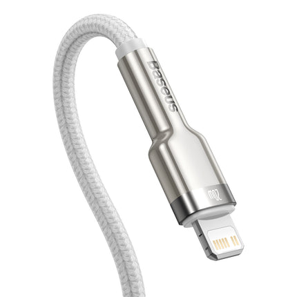 BASEUS iPhone USB-C cable - Lightning Series Metal Data 20W PD 2m - white – image 3
