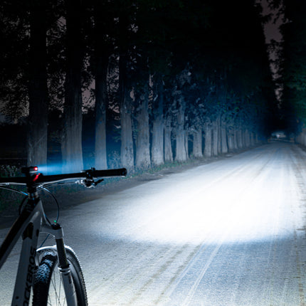 ROCKBROS Front bicycle light with flashlight function, white 600lm IPX6 USB-C - black – image 8