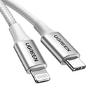 UGREEN USB-C - iPhone Lightning MFi cable 1m - silver