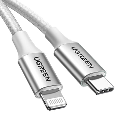UGREEN USB-C - iPhone Lightning MFi cable 1m - silver