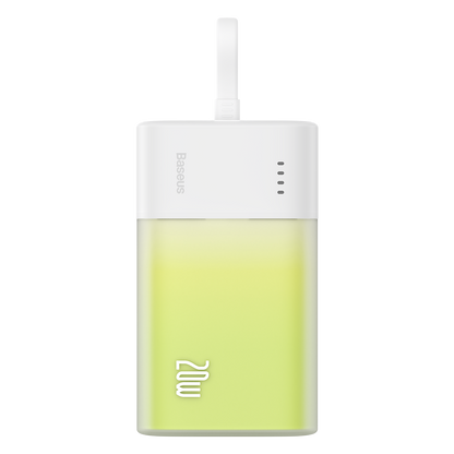 BASEUS Powerbank Popsicle 5200mAh 20W with Lightning cable 60W/20V/3A/30cm - white and green