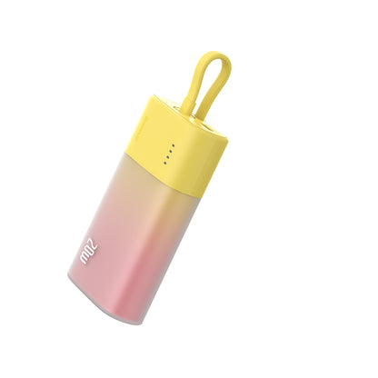 BASEUS Powerbank Popsicle 5200mAh 20W with Lightning cable 60W/20V/3A/30cm - yellow-pink – image 3