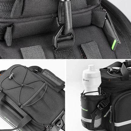 ROCKBROS Bicycle trunk bag 35l with fold-out pockets A6-03BK - black – image 5