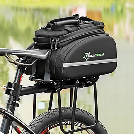 ROCKBROS Bicycle trunk bag 35l with fold-out pockets A6-03BK - black – image 7