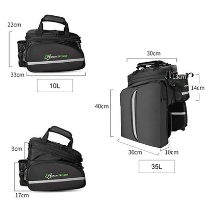 ROCKBROS Bicycle trunk bag 35l with fold-out pockets A6-03BK - black – image 9