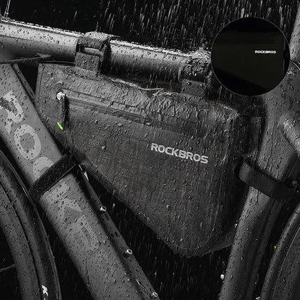 ROCKBROS Bicycle bag mounted on the frame 5l AS-017 - dark green – image 4