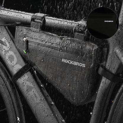 ROCKBROS Bicycle bag mounted on the frame 5l AS-017 - dark green – image 4