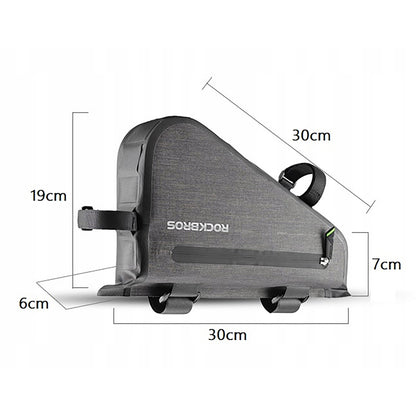 ROCKBROS Bicycle bag mounted on the frame 5l AS-017 - dark green – image 6
