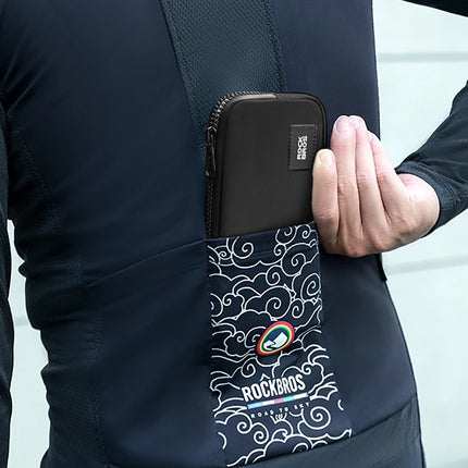 ROCKBROS Bicycle bag for phone, keys, wallet, cards, money, 0.15l - black – image 3