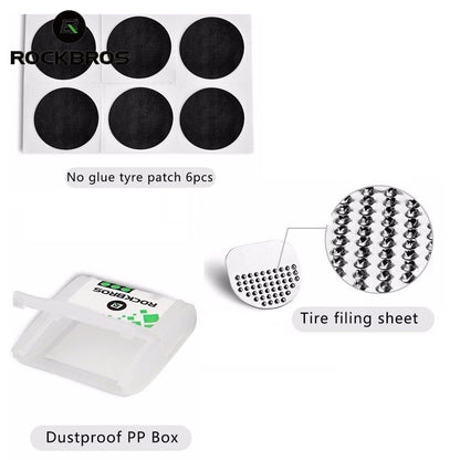 ROCKBROS Patch repair kit with glue dia. 2.4cm for patching bicycle inner tubes – image 4