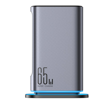 JOYROOM Charging station GaN multiport charger 65W EU 4x USB-C and 2x USB-A - dark gray – image 2