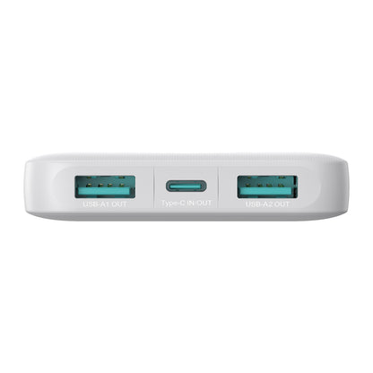 JOYROOM Powerbank JR-PBF12 10000mAh 2.4A 2x USB-A 1x USB-C - white – image 5