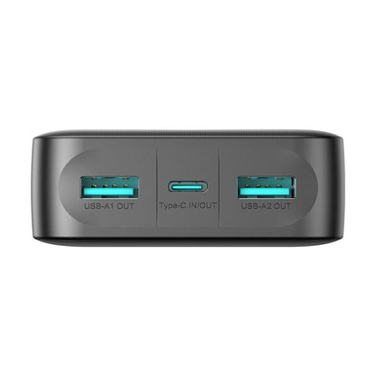 JOYROOM Powerbank JR-PBF14 20000mAh 2.4A 2x USB-A 1x USB-C - black – image 5