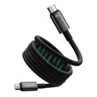 BASEUS Tungsten Gold cable with magnetic organizer USB-C 100W 1m - black
