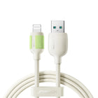 JOYROOM USB-A - iPhone Lightning cable with fluorescent tip, 1.2 m - beige