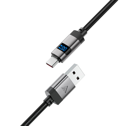 ACEFAST USB-A - USB-C cable with display 480Mb/s 66W 1.2m - black – image 4