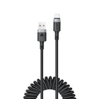 ACEFAST Spiral cable USB-A - USB-C 480Mb/s 3A 1.2m - black