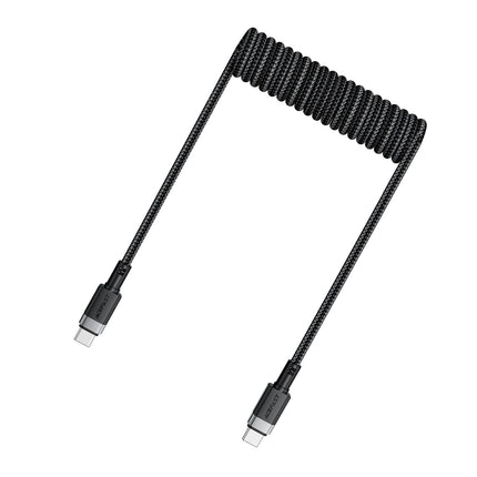 ACEFAST Spiral cable USB-A - USB-C 480Mb/s 3A 1.2m - black – image 9