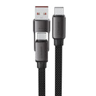 ACEFAST Cable USB-C - USB-A / USB-C 480Mb/s 3A 1.2m - black