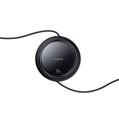 BASEUS Cable retractable USB-C - 2 x USB-C Bright Mirror Series 100W 1m - black – image 4