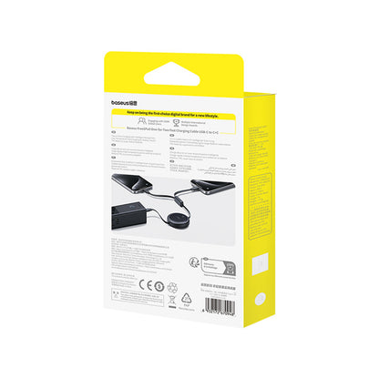 BASEUS Cable retractable USB-C - 2 x USB-C Bright Mirror Series 100W 1m - black – image 6