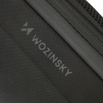 WOZINSKY Premium one-shoulder anti-theft city backpack with organizer and USB - black – image 5