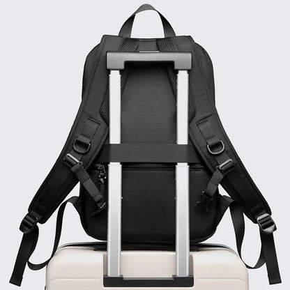 WOZINSKY Premium backpack for a 15.6'' laptop, waterproof, 42x11x30 cm - black – image 7