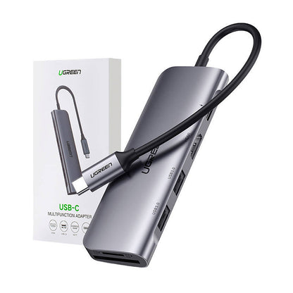 UGREEN 6in1 HUB adapter USB-C - HDMI USB-A USB-C PD SD TF reader - gray – image 10