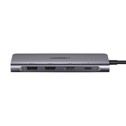 UGREEN 6in1 HUB adapter USB-C - HDMI USB-A USB-C PD SD TF reader - gray – image 3