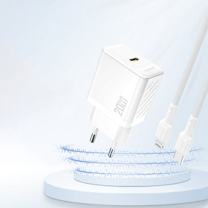DUDAO PD20W GaN USB-C wall charger - white – image 2