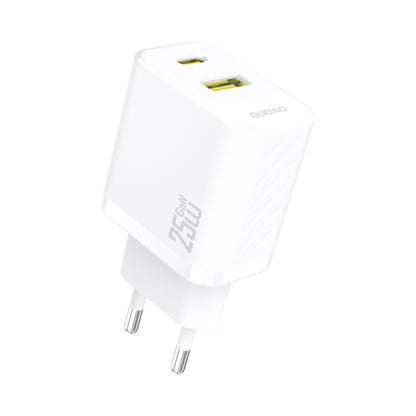 DUDAO 25W USB-A USB-C fast charger - white