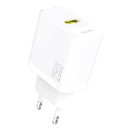 DUDAO GaN 25W USB-A wall charger - white