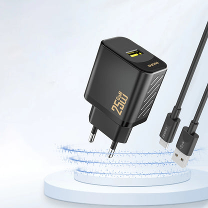 DUDAO GaN 25W USB-A wall charger - black – image 2