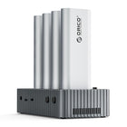 ORICO IT48N-C docking station with cloning function for 4 M.2 NVME drives - gray