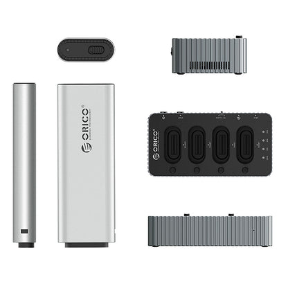 ORICO IT48N-C docking station with cloning function for 4 M.2 NVME drives - gray – image 2