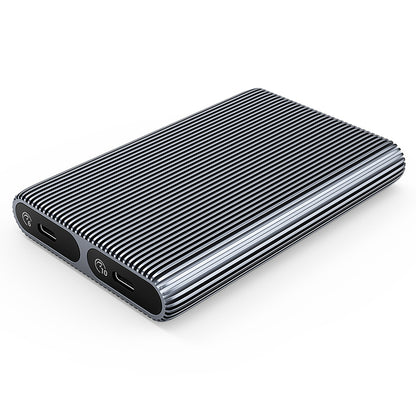 ORICO Pocket case AM2C3-2SN for two M.2 SATA+NVME USB-C 10Gb/s drives - gray – image 2
