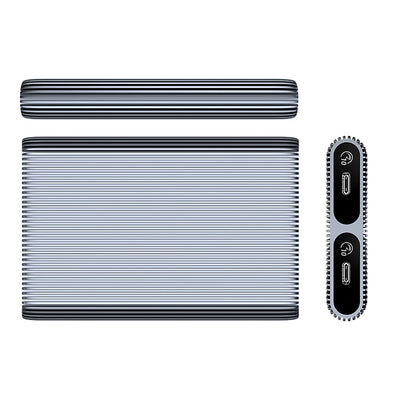 ORICO Pocket case AM2C3-2N for two M.2 NVME USB-C 10Gb/s drives - gray – image 2