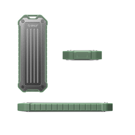 ORICO OTPX-G2 M.2 NVMe / SATA SSD USB-C reinforced tactical drive bay - gray-green – image 2