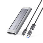 ORICO AXM2-G2-V1 M.2 NVME USB-C / USB-A to USB-C 10Gb/s Pocket Drive Enclosure - Gray