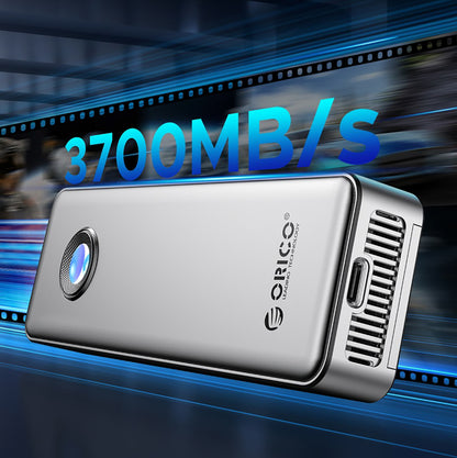 ORICO Pocket case for OUM2-G20 M.2 NVME USB-C 20Gb/s drive - silver – image 3